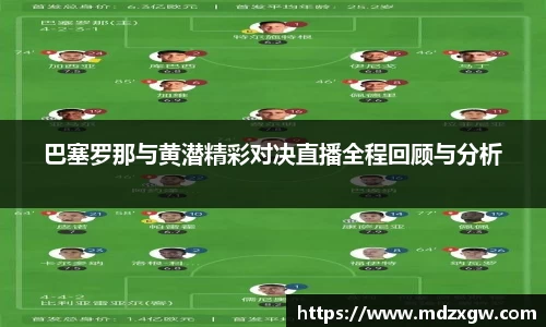 巴塞罗那与黄潜精彩对决直播全程回顾与分析